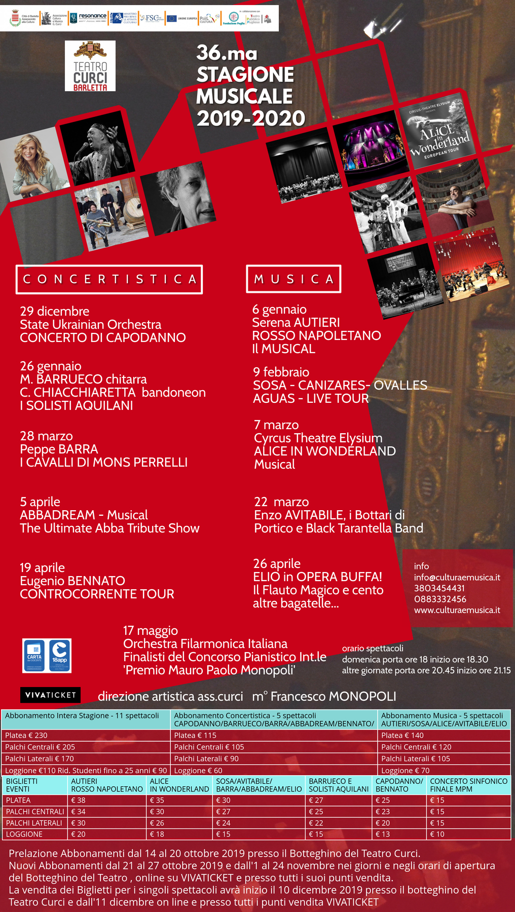 ASSOCIAZIONE CULTURA E MUSICA G. CURCI – BARLETTA